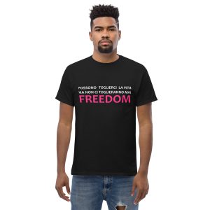 T-shirt unisex con frase motivazionale Freedom